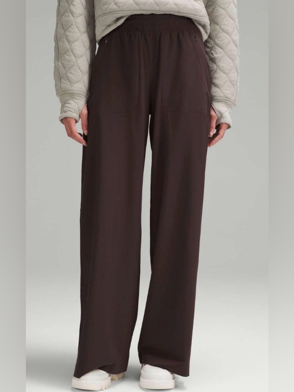 NWOT New Lululemon Swift Wide-Leg Mid-Rise Pant *Full Length Espresso - Picture 1 of 8